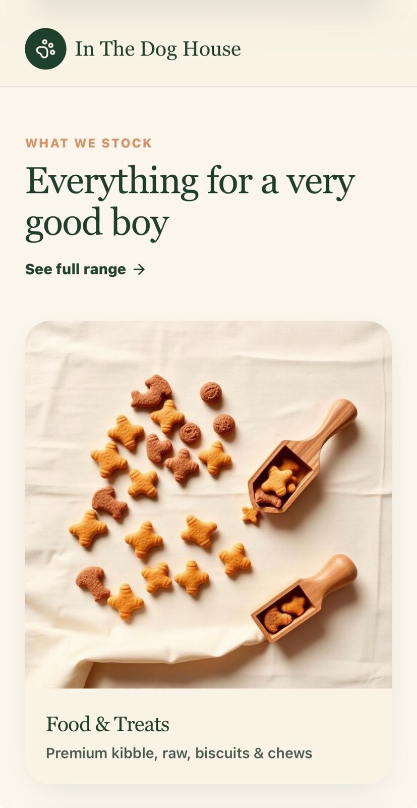 In The Dog House website preview 2